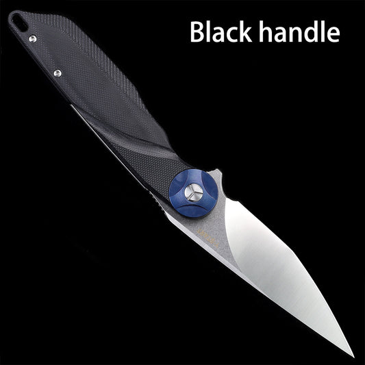 D2 Folding Knife Camp Hunting Outdoor Fishing Kitchen Survival EDC Tools G10 Handle