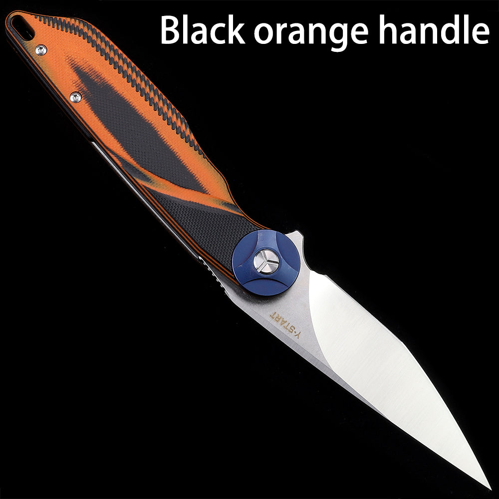 D2 Folding Knife Camp Hunting Outdoor Fishing Kitchen Survival EDC Tools G10 Handle